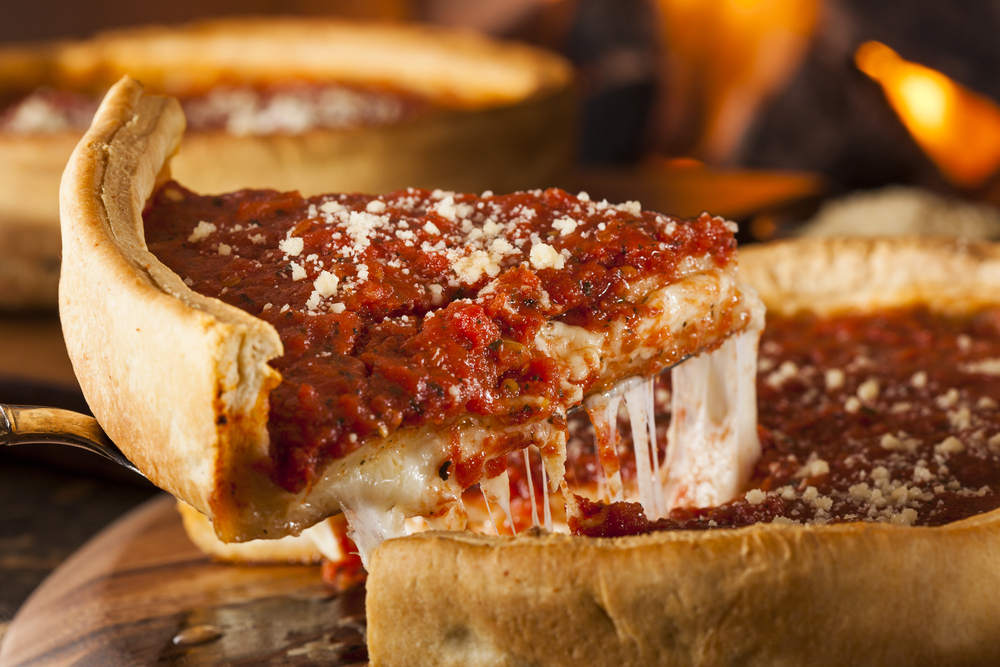 Pick Up A Deep Dish Pizza In Chicago